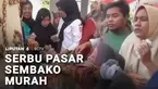 Di tengah harga telur dan sejumlah komoditas pangan yang turun, warga tetap antusias meramaikan pasar sembako murah.