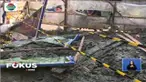 Selain itu, posisi lubang saluran air yang berada dibawah jalan utama yang dilalui kendaraan berat, juga diduga menjadi pemicu terjadinya longsor.