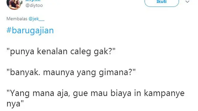 cuitan baru gajian (foto: twitter)