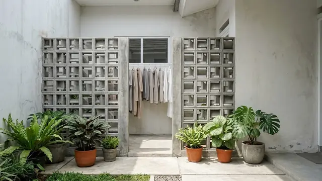 Roster Beton Bermotif Minimalis