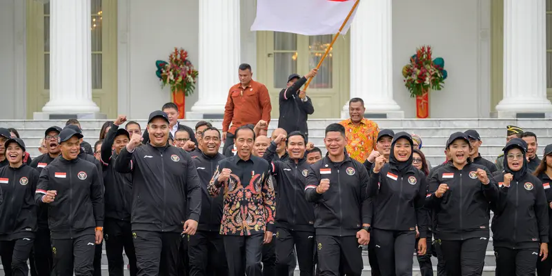 Presiden Jokowi Lepas Kontingen Indonesia untuk Olimpiade Paris 2024