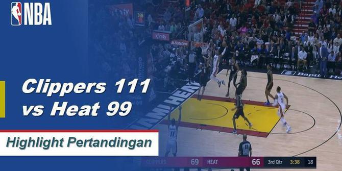 Cuplikan Hasil Pertandingan NBA : Clippers 111 vs Heat 99