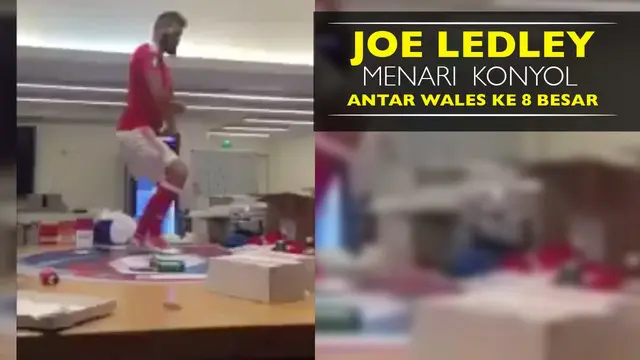 Video selebrasi unik dari Joe Ledley di ruang ganti, usai antarkan Wales kalahkan Irlandia Utara 1-0 pada laga 16 besar Piala Eropa 2016.