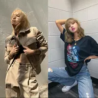Outfit boyish ala Lisa Blackpink. (Instagram @lalalalisa_m)