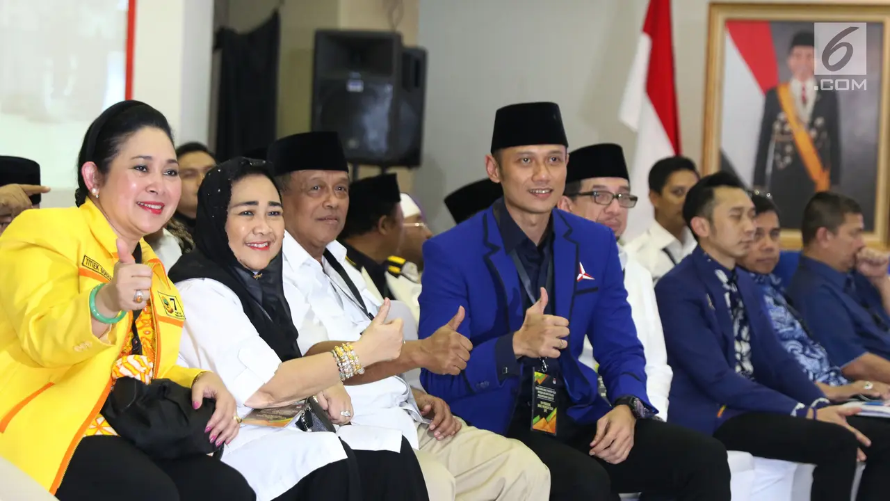 Dari AHY hingga Titiek Soeharto Dampingi Prabowo-Sandiaga ke KPU