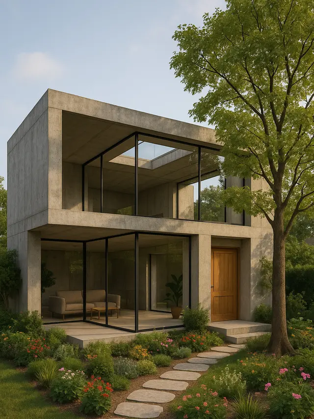 Model Rumah Brutalism Minimalis Tren 2025