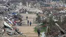 Kembalinya warga Palestina itu terjadi setelah adanya kesepakatan gencatan senjata antara milisi Hamas dan Israel serta pembebasan sandera oleh kedua pihak beberapa waktu lalu. (Eyad BABA/AFP)