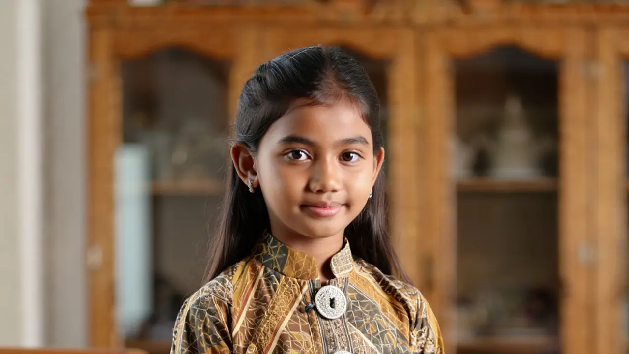 Model Gamis Batik Anak Perempuan Modern