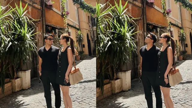 Aaliyah dan Thariq Halilintar saat bulan madu di Roma, Italia. (Dok: IG @thariqhalilintar https://www.instagram.com/thariqhalilintar/)