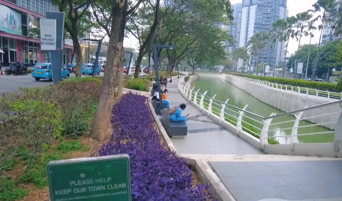 Dijadikan spot jogging dan berolahraga