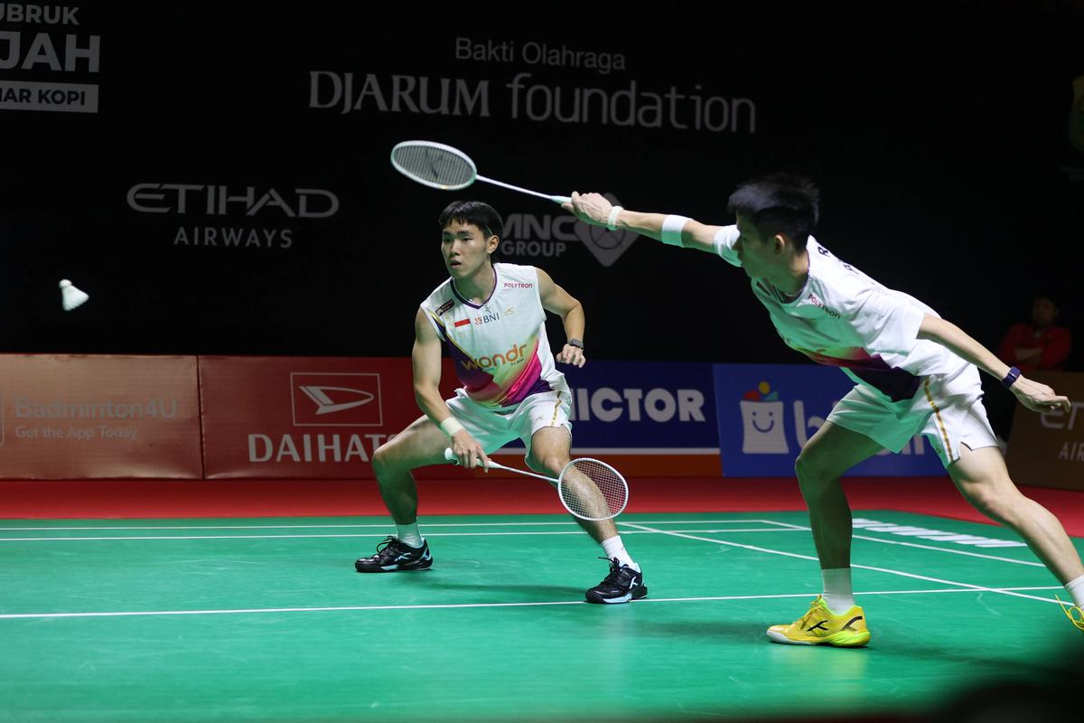 FOTO: Raymond/Joaquin Melangkah ke Final Indonesia Masters 2026