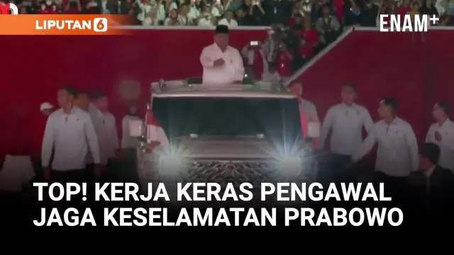 VIDEO: Aksi Pengawal Presiden Jaga Keselamatan Prabowo