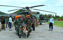 Potret Helikopter Caracal H-225M TNI AU Evakuasi Lansia dan Anak-Anak Terisolir Banjir di Sulsel