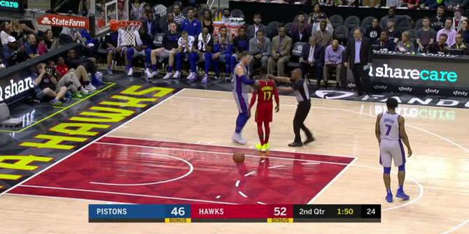 VIDEO : GAME RECAP NBA 2017-2018, Hawks 118 vs Pistons 115