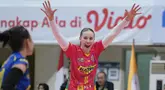 Tim putri Jakarta Electric PLN yang berambisi sapu bersih dua laga di kandang, berhasil memetik kemenangan pertama dalam lanjutan PLN Mobile Proliga 2025 seri ketiga putaran pertama hari perdana di GOR Ken Arok Malang, Jumat (17/1/2025). (Dok. Moji)