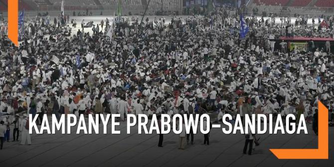 VIDEO: Lautan Massa Prabowo-Sandiaga di GBK