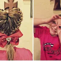 Ayah melatih kemampuannya menata rambut demi bisa membantu anak-anaknya. (Foto: metro.co.uk)