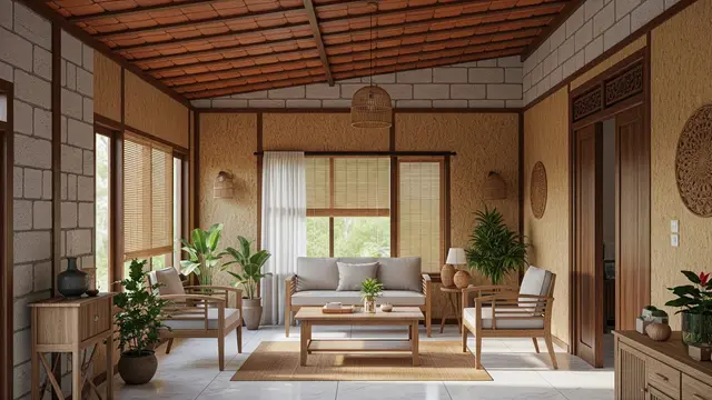 Desain Rumah Kampung Kecil Tapi Nyaman dan Tidak Panas Tanpa AC