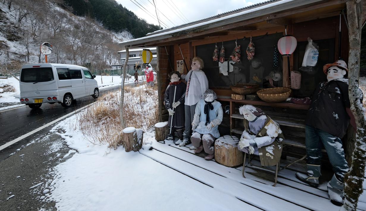 FOTO Ditinggal Warganya, Desa Nagoro di Jepang Dihuni Boneka Global