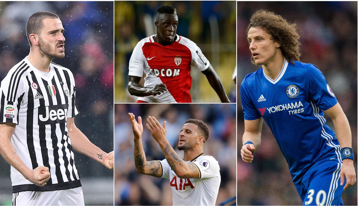 Berikut ini lima bek dengan nilai transfer paling mahal di jagat sepak bola dunia. Diantaranya, Benjamin Mendy dan Kyle Walker. (Foto-foto Kolase EPA)