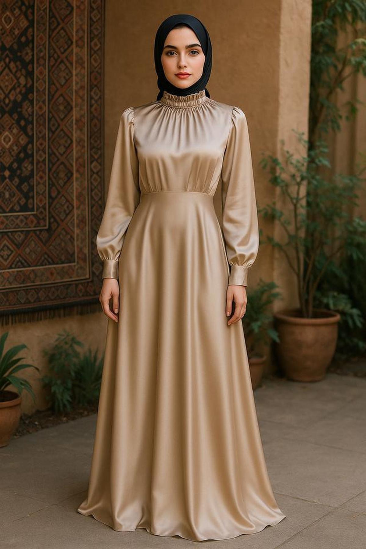 8 Model Gamis Armani Sutra Mewah untuk Acara Formal, Inspirasi untuk Tampil Elegan di 2025