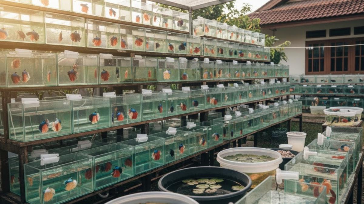 Ilustrasi Bisnis Ikan Cupang