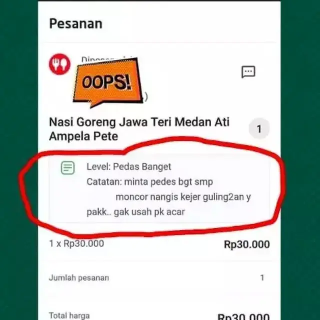 6 Catatan Pelanggan Minta Ekstra Ketika Pesan Makanan Online Ini Bikin Elus Dada