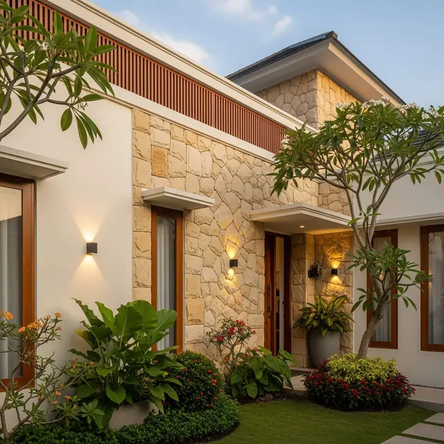 Kombinasi Warna Cat Rumah Minimalis yang Cocok dengan Batu Alam