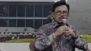 Wakil Ketua Fraksi Partai Nasdem Jhony G Plate saat menjadi pembicara pada diskusi "Rupiah Terpuruk dan Dampaknya bagi Perekonomian Indonesia", Jakarta, Kamis (19/03/2015). (Liputan6.com/Andrian M Tunay)
