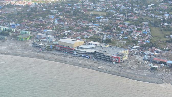 Begini Penampakan Kota Palu Pascagempa dan Tsunami dari Atas (Foto: Kementerian kelautan dan Perikanan)