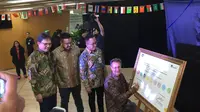 Peresmian PT Mandiri AXA Mandiri General Insurance bekerjasama PT Pison Tickettech untuk memberikan perlindungan asuransi kepada penonton yang menyaksikan Asian Games 2018.