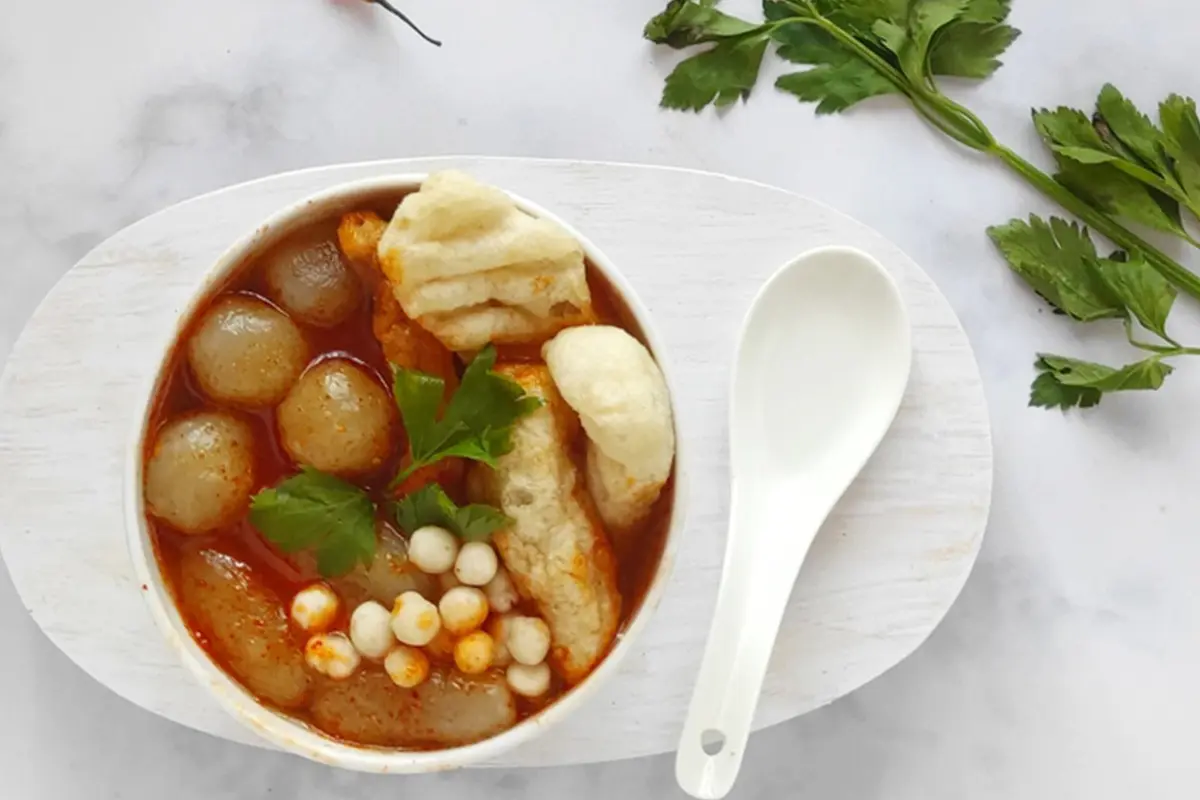 baso aci kuah pedas
