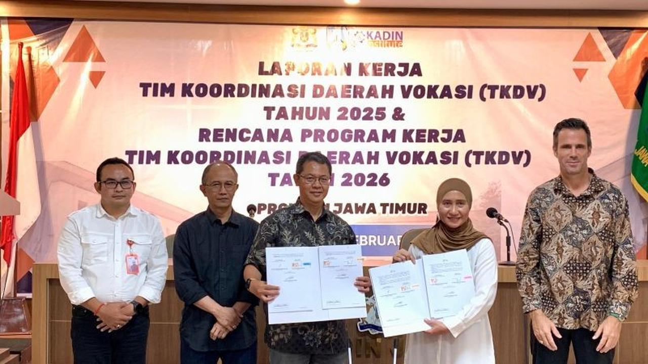 Kadin Jatim dan TKDV Targetkan Penguatan Vokasi Jatim Tuntas 2026