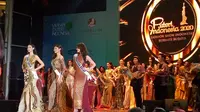 Peragaan busana dari 39 Finalis Puteri Indonesia 2020. (Liputan6.com/Tri Ayu Lutfiani)