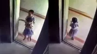 Detik-detik bocah laki-laki menyeret Lily masuk ke dalam lift dan membawa tubuhnya ke lantai 18 (Video Screengrab/Asia One)