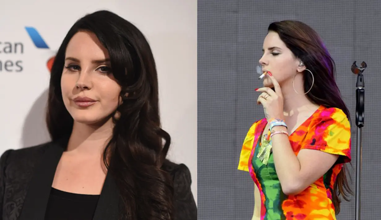 Lana Del Rey mengakui dirinya adalah seorang perokok berat sejak usia 17 tahun. Bahkan ketika dirinya melakukan performa di atas panggung ketika konser, ia tak bisa lepas dari rokok. (AFP/Bintang.com – mirror.co.uk)