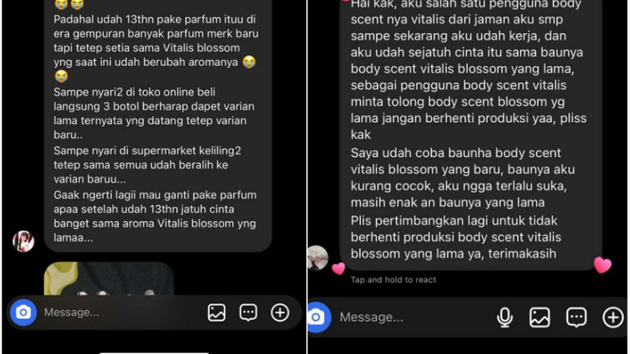 Respons penggun Vitalis Blossom