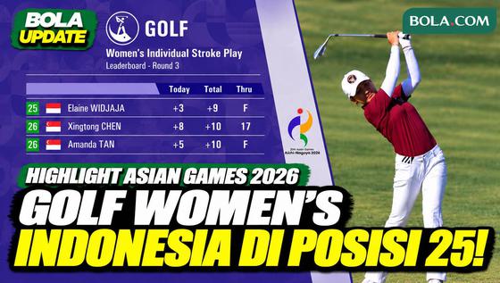 Highlight Golf Putri Indonesia di Asian Games 2026, Elaine Widjaja Finis Posisi 25