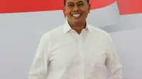 Direktur Utama BP Jamsostek, Anggoro Eko Cahyo berpose disela perkenalan jajaran direksi periode 2021-2026 di Plaza BP Jamsostek, Jakarta, Selasa (23/02/2021). (Liputan6.com/Fery Pradolo)