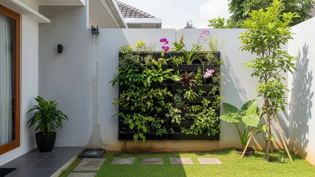 Inspirasi Rain Garden untuk Rumah Minimalis/AI Generated