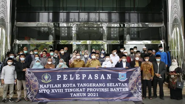 Bertanding di MTQ Ke XVIII Tingkat Provinsi Banten, Wali Kota Tangsel Lepas Kafilah Asal Tangsel