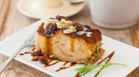 durian bread pudding