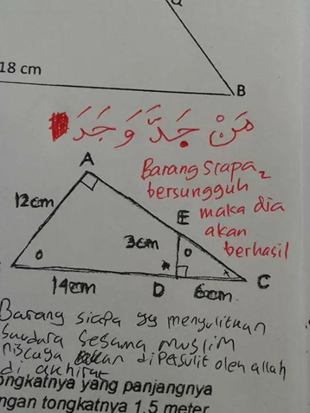 6 Jawaban Pasrah Siswa di Soal Matematika Ini Kata-Katanya Bijak Banget