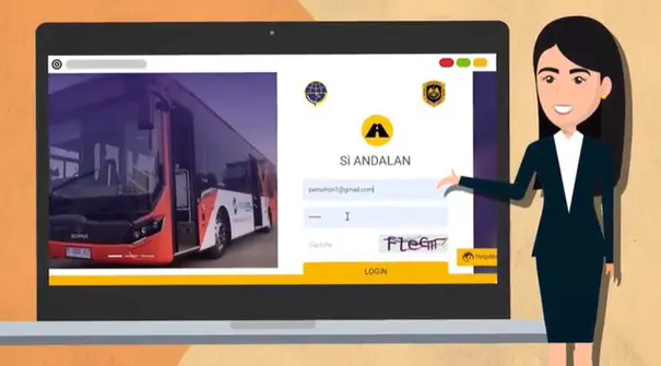Berita video tutorial cara mendaftar Analisis Dampak Lalu Lintas (Andalalin) melalui sistem terbaru yang bernama "Si Andalan".