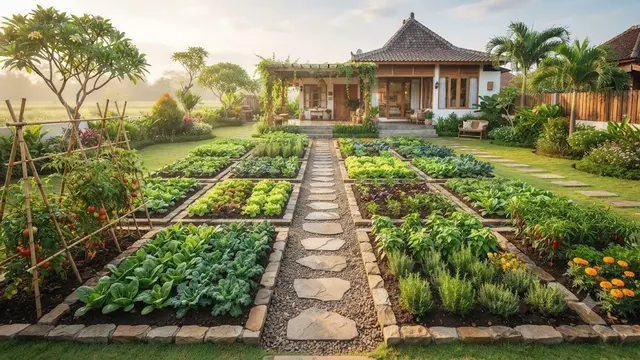 Ide Kebun Sayur Tanpa Pot di Halaman Rumah
