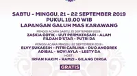 Semarak Indosiar digelar di Karawang dan Lamongan, Sabtu-Minggu (21-22 September 2019)