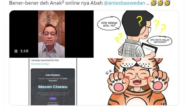 Khodam Anies Baswedan Ternyata Macan Cisewu, Apa Maksudnya?