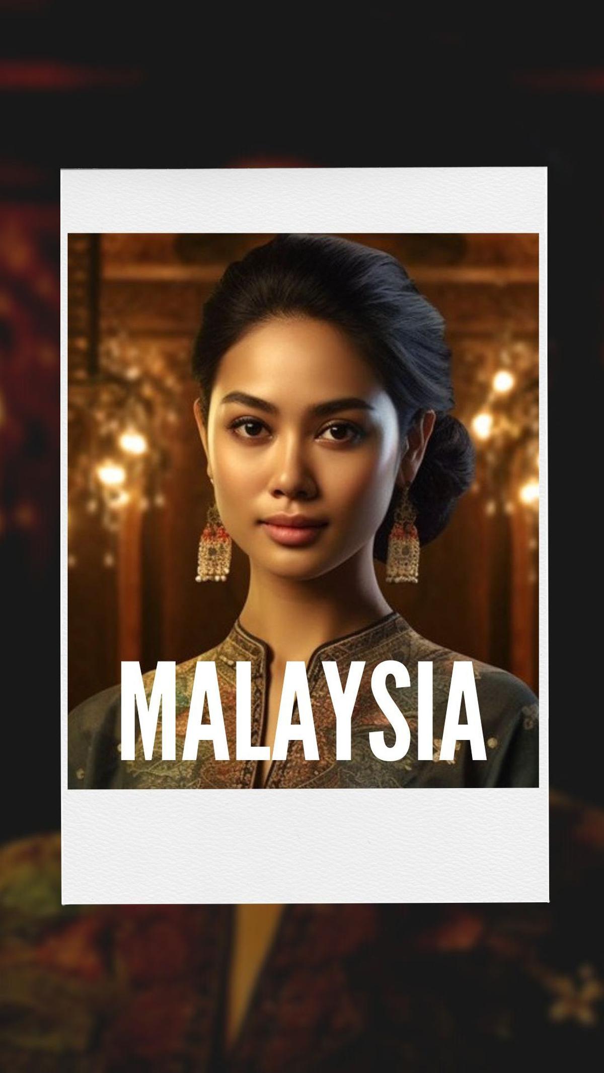 3. Standar cantik Malaysia digambarkan sebagai kulit sawo matang dan paras Melayu.