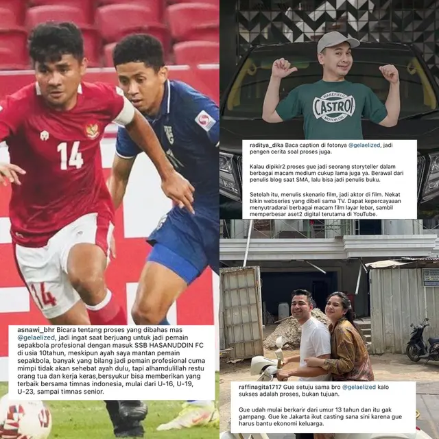 Postingan Raffi Ahmad dan Raditya Dika