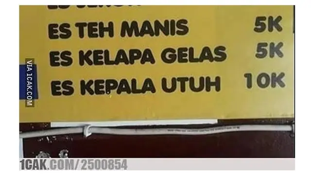 Kesalahan Tulisan di Menu Makanan Ini Malah Bikin Bingung